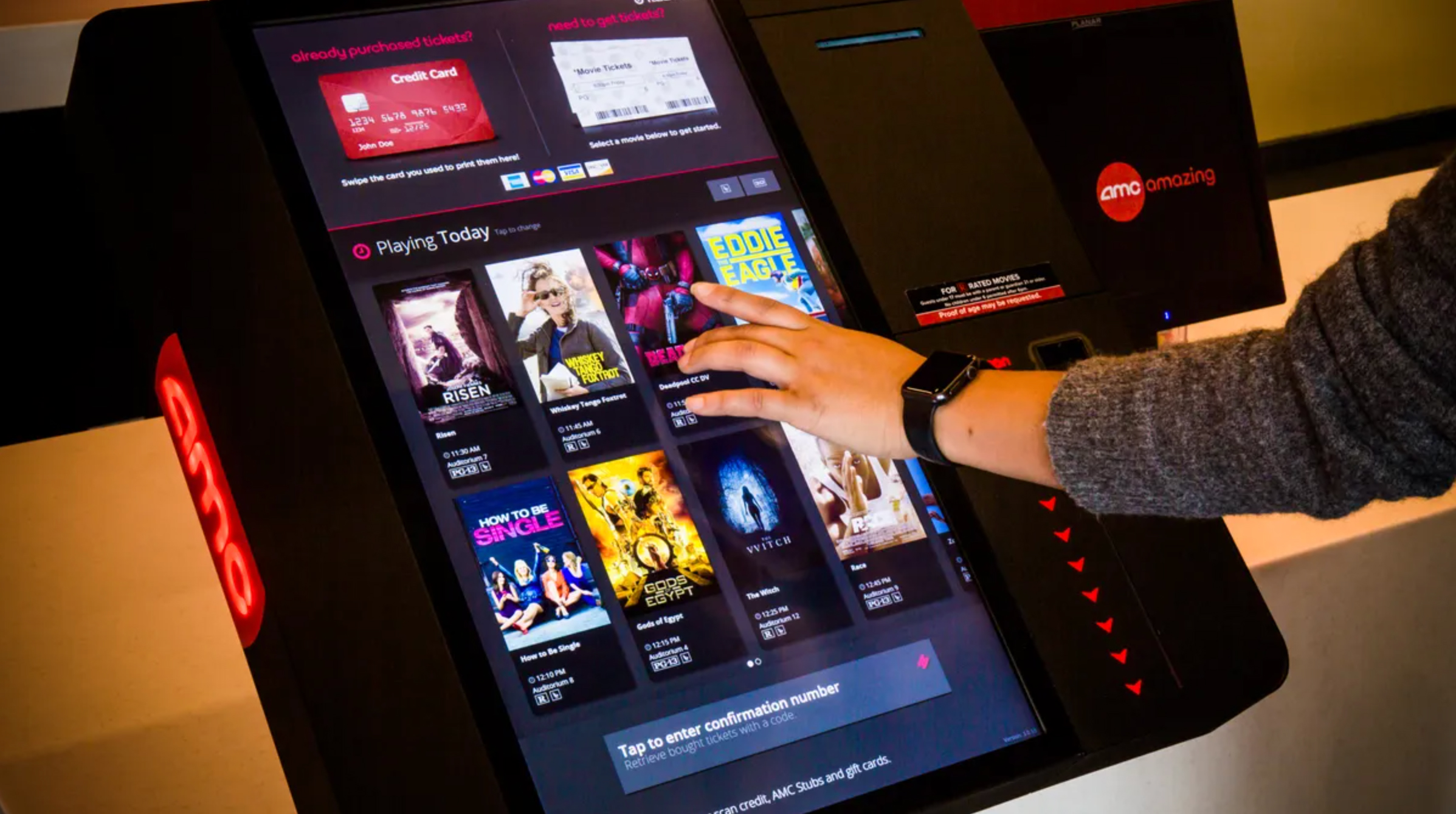 Movie theater kiosk Stela